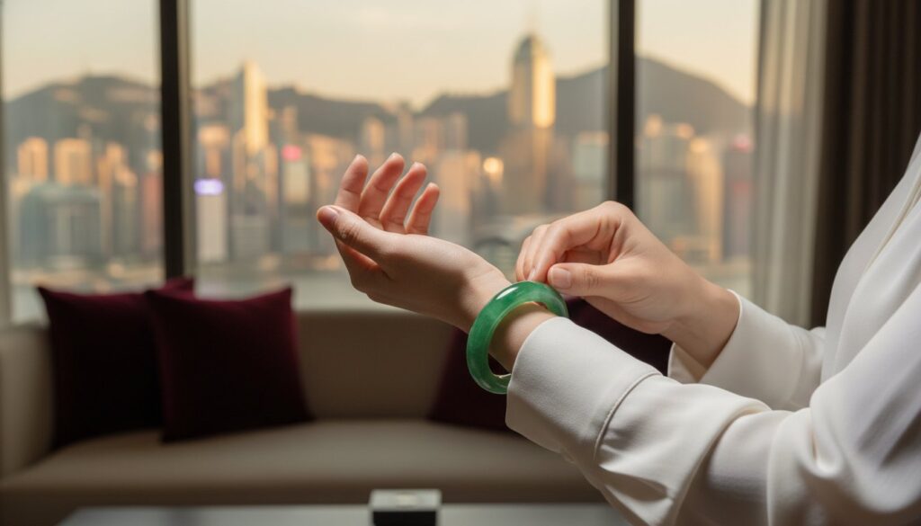 翡翠手鐲選購全攻略 2026：從種水鑑賞到圈口測量，尋找您的命定玉鐲