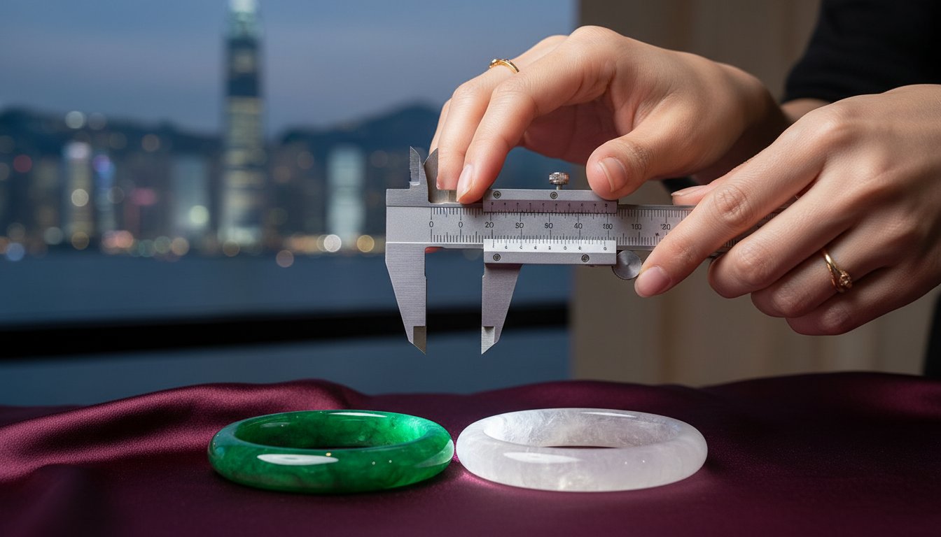 2026 翡翠手鐲圈口對照表：專業測量方法與選購尺寸全指南