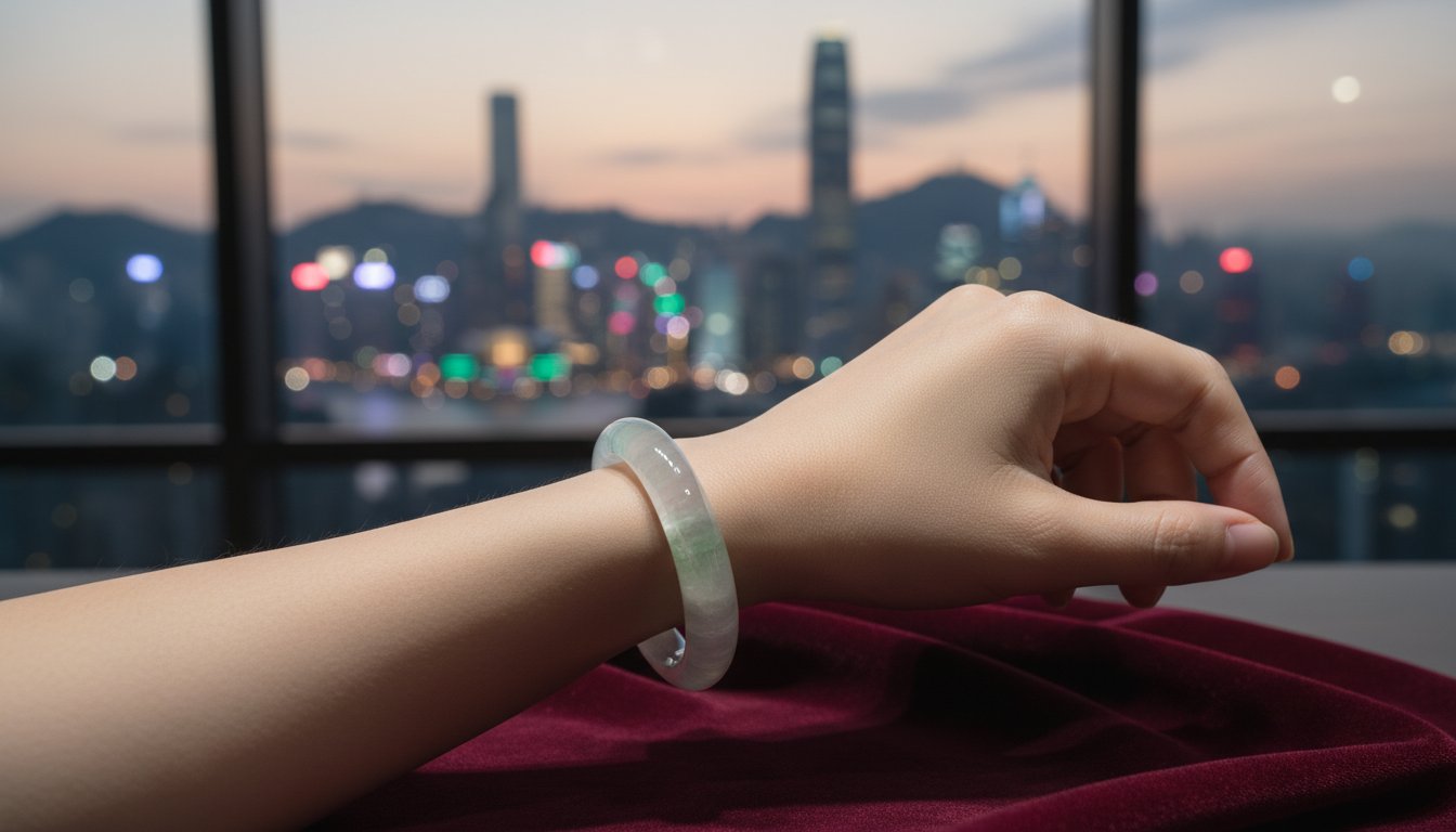 小圈口翡翠手鐲香港選購指南 2026：纖細手腕的命定玉石之選