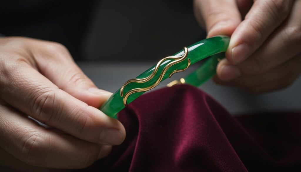 翡翠手鐲修復香港指南：從斷裂評估到 18K 金鑲嵌重生的專業工藝