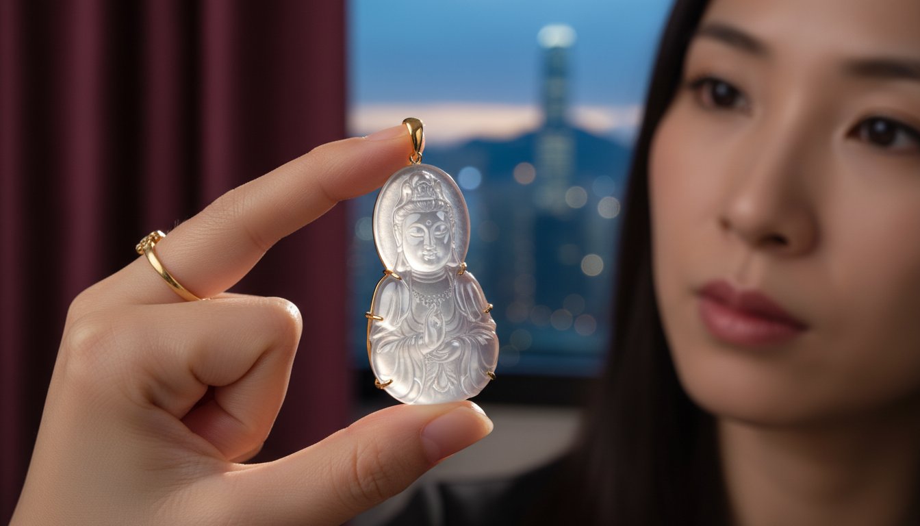 翡翠觀音選購全攻略 2026：從種水鑑賞到法相寓意，尋找守護心靈的溫潤光芒